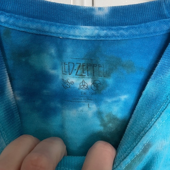 NWOT Led Zeppelin Men’s Tie-Dye Multicolored T-Shirt. Size Large. - Picture 3 of 3